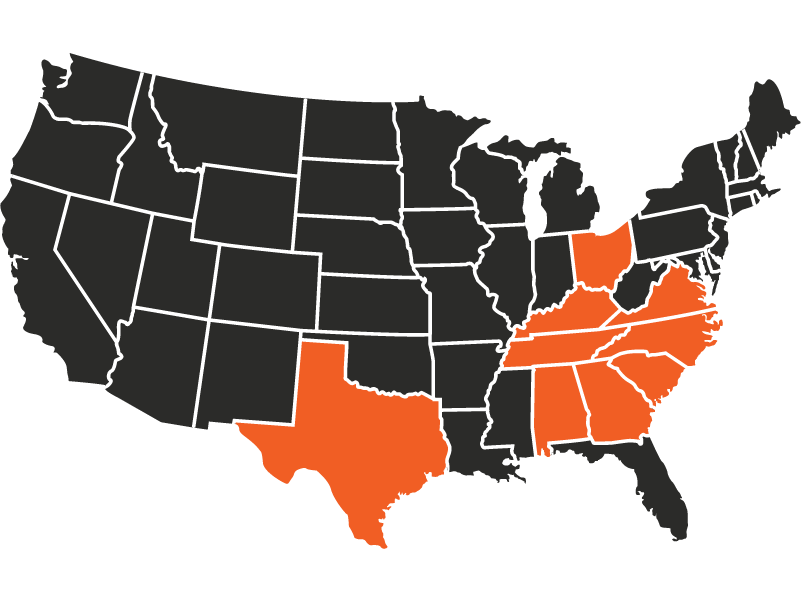 Usa Map | Roof Doctors