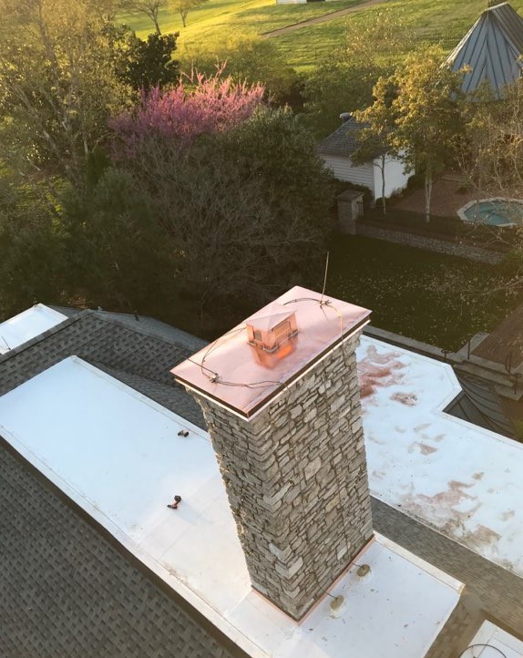 Copper Chimney Cap | Roof Doctors